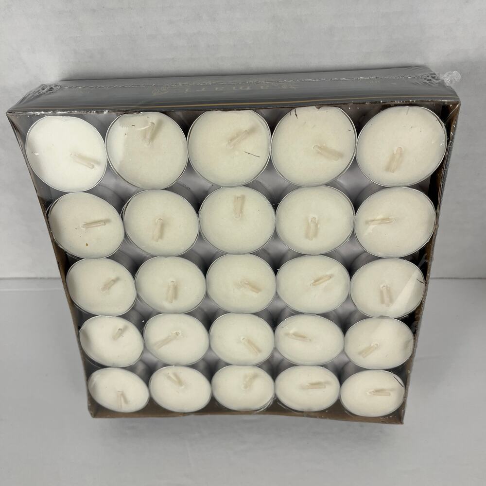 Amari Tea Lights Candles 100 Count White Unscented .32 oz